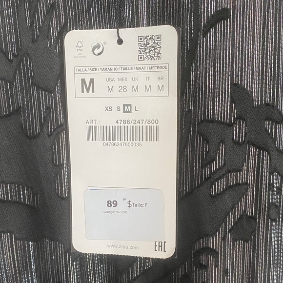 Zara Black and silver Dress - Picture 2 of 4